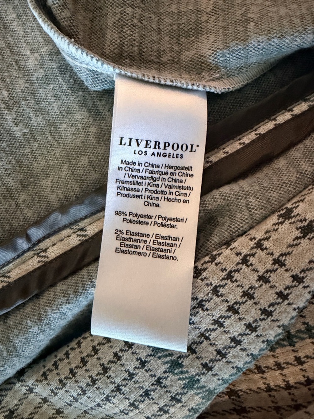 Liverpool Los Angeles Plaid Boyfriend Blazer XL - Picture 6 of 7